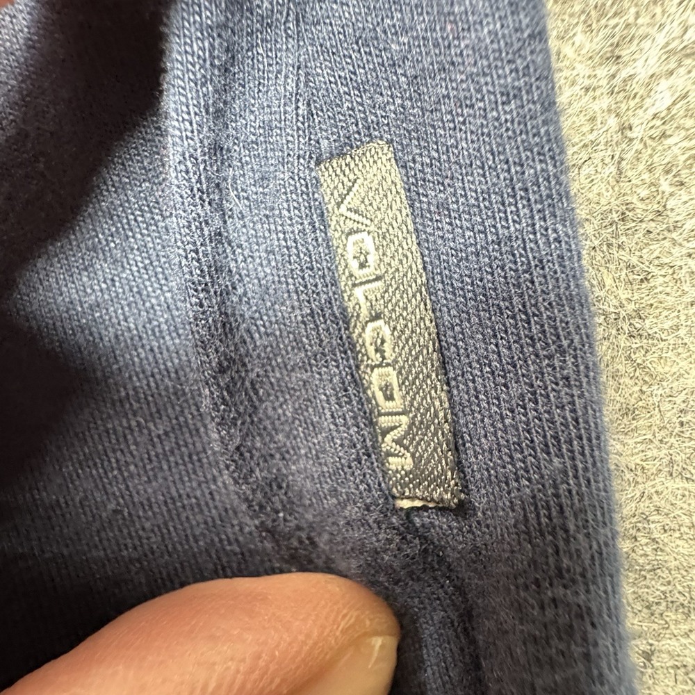 Volcom Pullover Knit Polo Shirt Men's Size M Blue Short Sleeve‎ A01314S0 - Picture 6 of 12